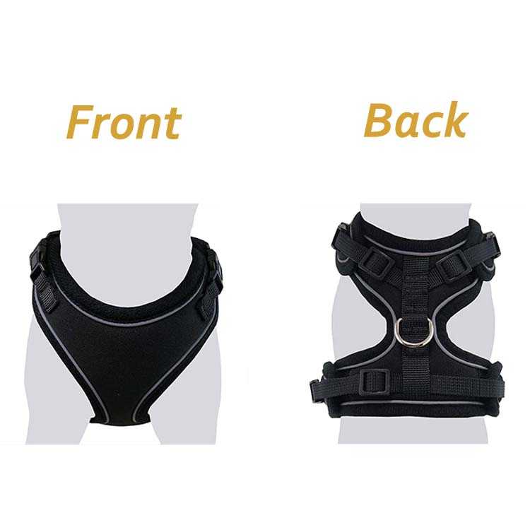 Cat Harness Escape Proof Kitten Mesh Vest Adjustable Reflective Comfortable Soft Cat Chest Harness