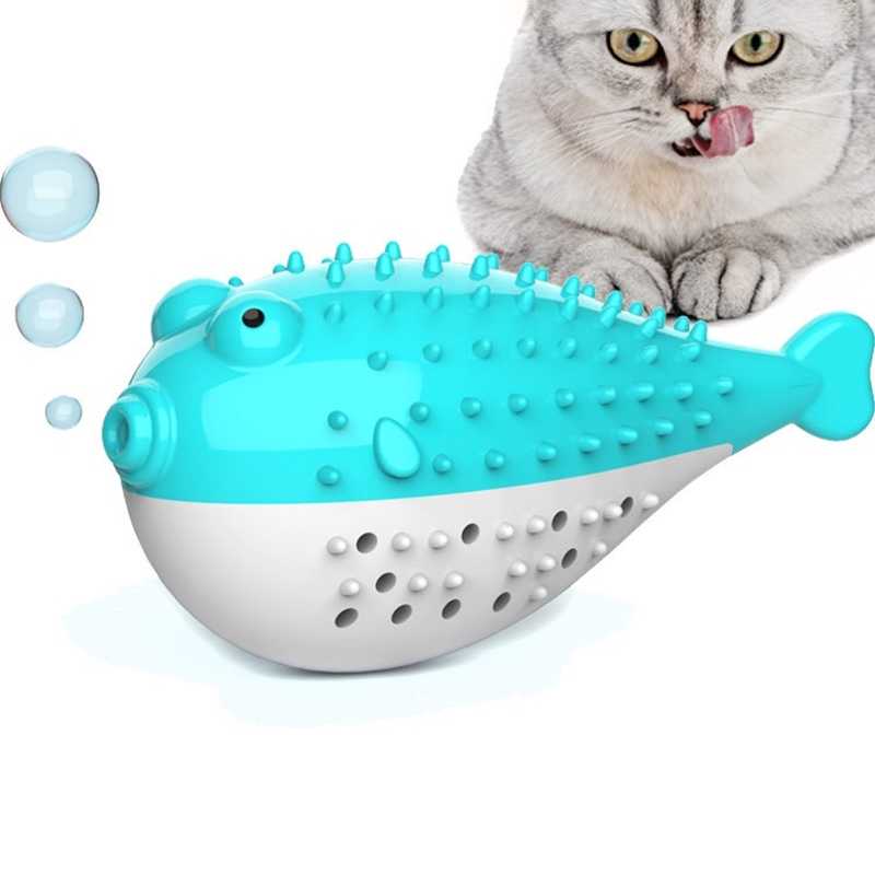 Cat Toothbrush Catnip Toys Motion Kitten Interactive Cat Toy