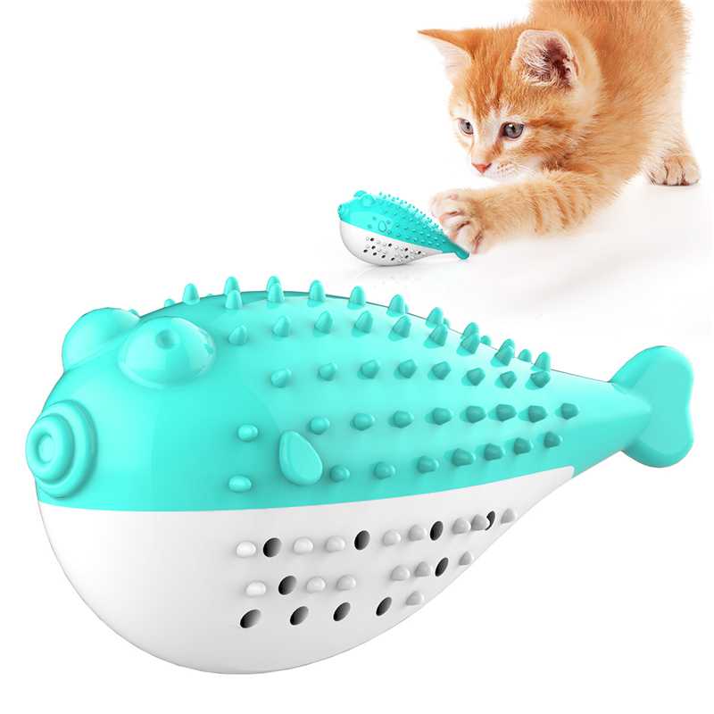 Cat Toothbrush Catnip Toys Motion Kitten Interactive Cat Toy