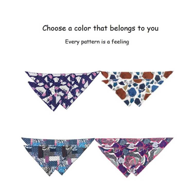 China Best Childish Tc Fabric Triangle Pet Bib Headband Decorative Pet