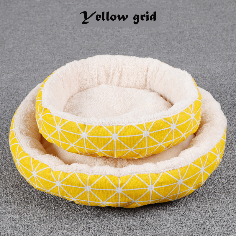China Cute Round Canvas Pet Supplies Dog Bed