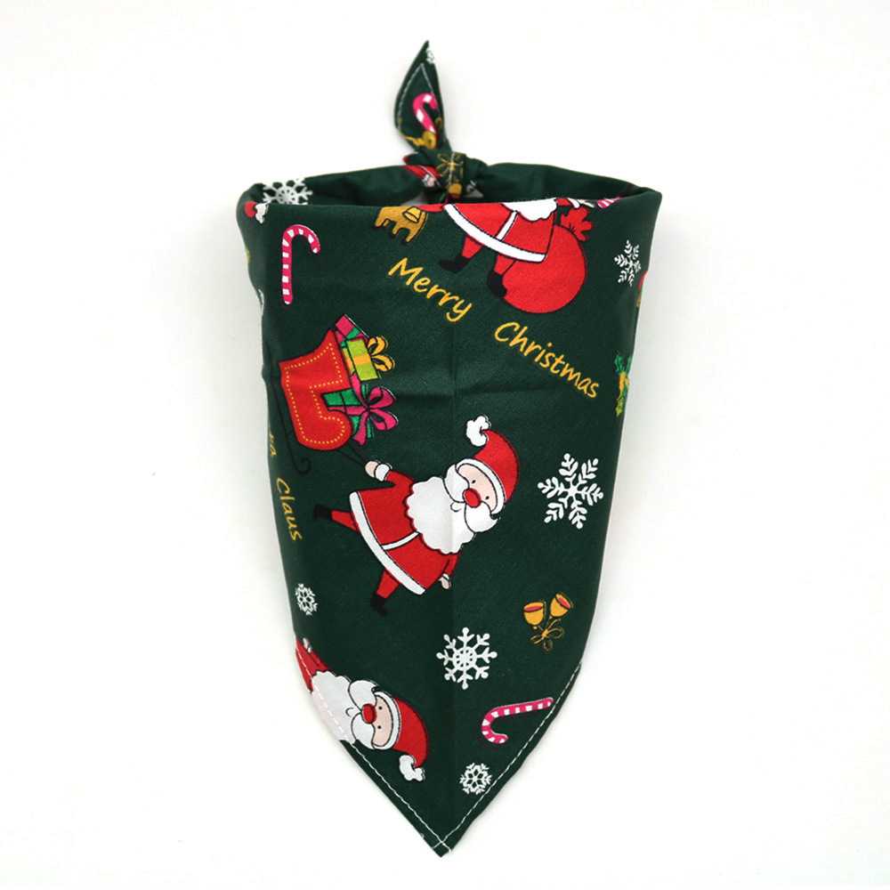 Christmas Dog Bandanas Pet Bandana Scarf Washable Dog Neckerchief