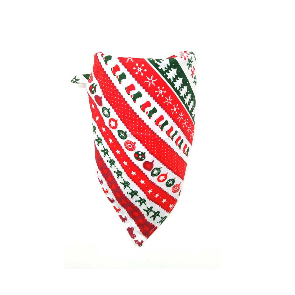 Christmas Dog Bandanas Pet Bandana Scarf Washable Dog Neckerchief