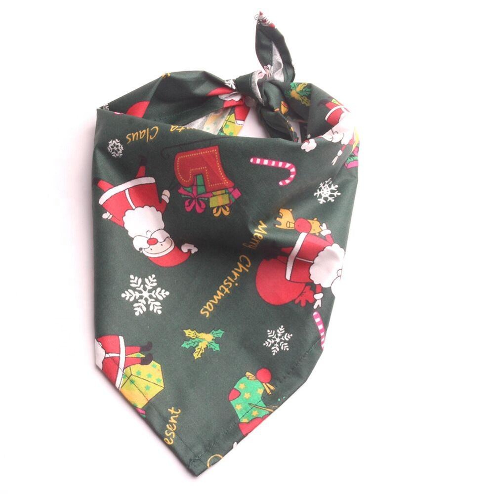 Christmas Gifts Pet Saliva Towel Cotton Triangle Scarf Cat Dog Accessories Amazon Explosion Models