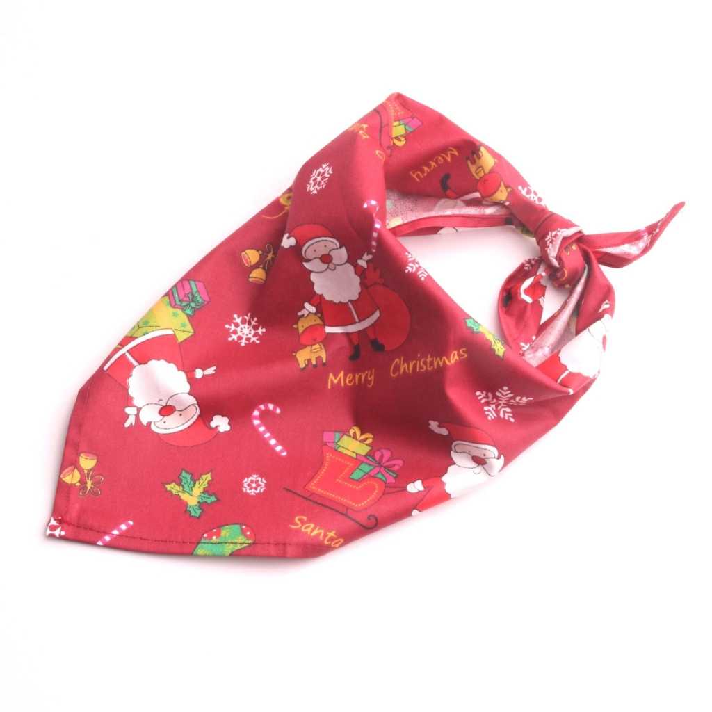 Christmas Gifts Pet Saliva Towel Cotton Triangle Scarf Cat Dog Accessories Amazon Explosion Models