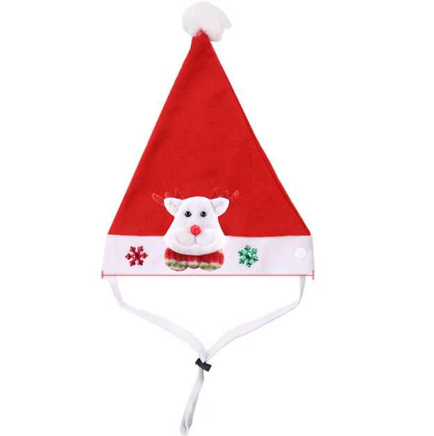 Christmas Hat Dog Cat Decoration Pet Autumn Winter Festival Celebration S Medium Large Dog Teddy