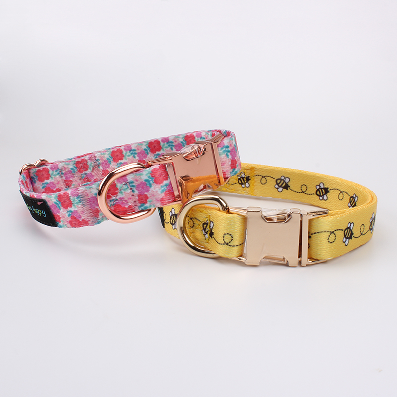 Christmas Patterns Heat Transfer Print Dog Collar