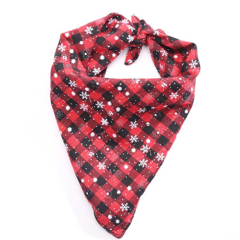 Christmas Pet Triangle Snowflake Pet Dog Saliva Towel Dog Scarf Christmas Scarf Dog Accesories Pets Accessories