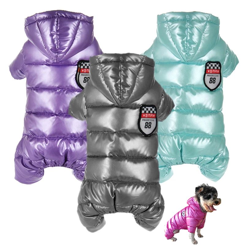 Clothes Small Dogs Winter Warm Puppy Pet Dog Coats Waterproof Hooded Dog Jacket Jumpsuits Chihuahua Yorkie Clothing Overalls
