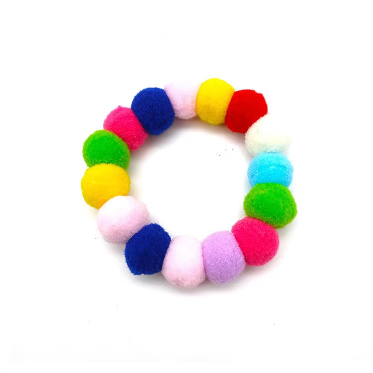 Color Elastic Bulb Different Cat Collar Cute With Small Bell Big Ball Shape Collar
