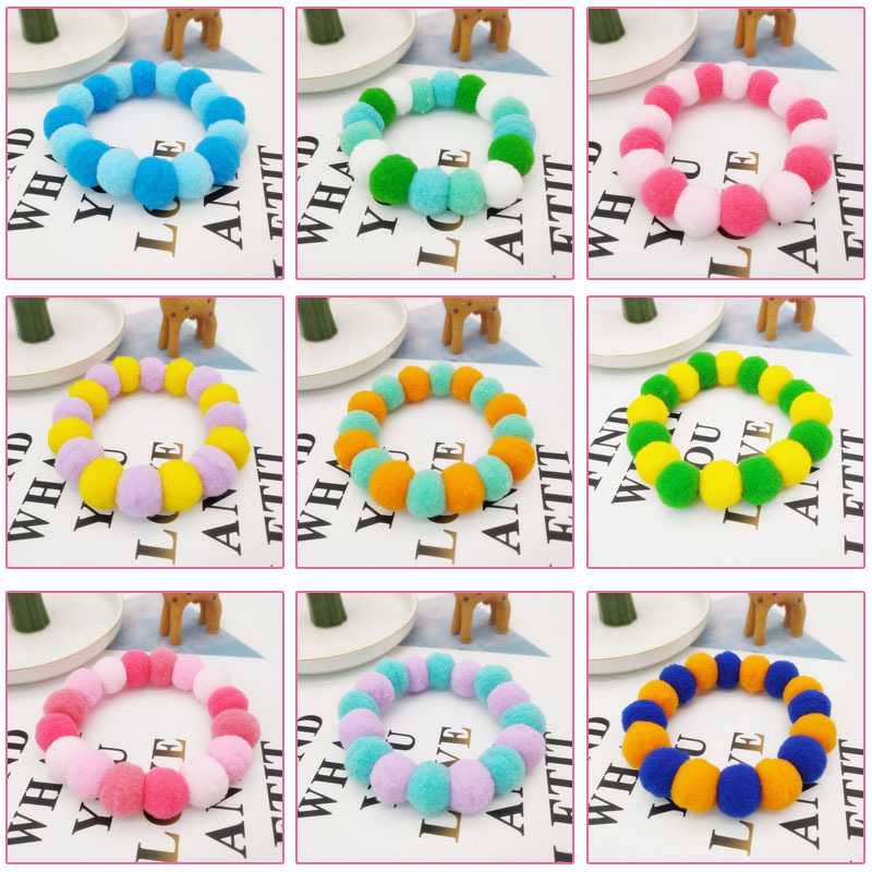 Color Elastic Bulb Different Cat Collar Cute With Small Bell Big Ball Shape Collar