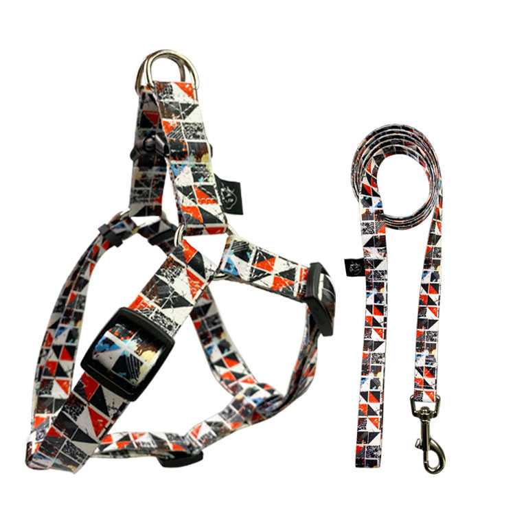 Comfort 2 In 1 Sublimation Dog Harness With Matching Dog Collar Leash Set