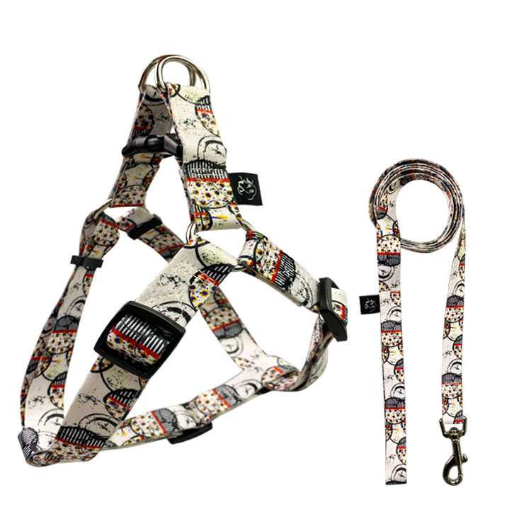 Comfort 2 In 1 Sublimation Dog Harness With Matching Dog Collar Leash Set