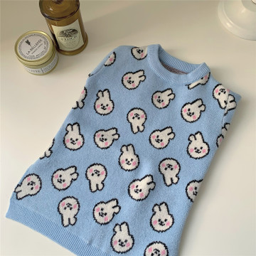 Core Yarn Cat Clothes Bear Schnauzer Clothes Rabbit Cartoon Cute Pet Sweater