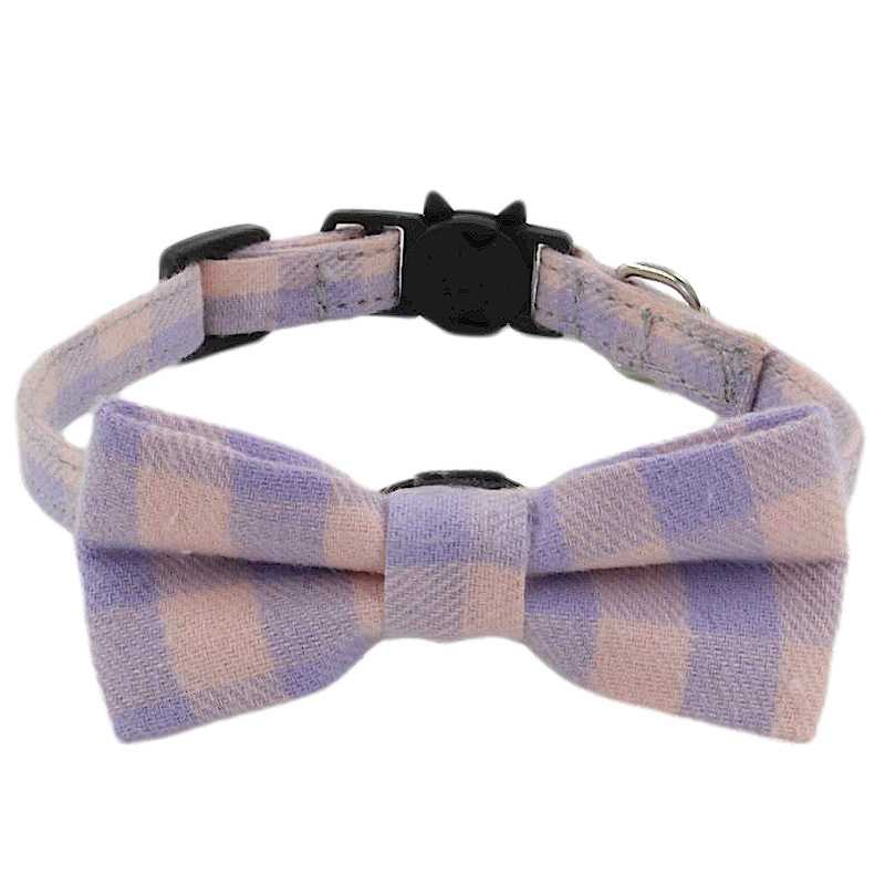 Cotton Dog Pet Collar With Detachable Butterfly Knot From Pet Products Manufacturer