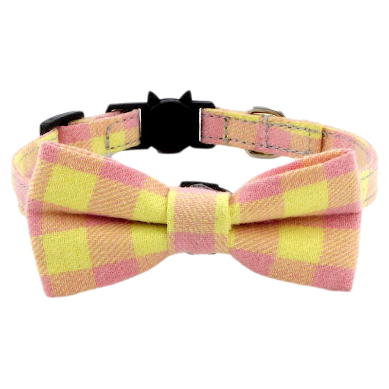 Cotton Dog Pet Collar With Detachable Butterfly Knot From Pet Products Manufacturer