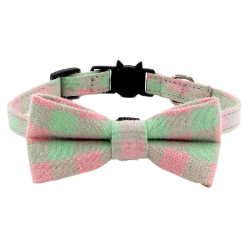 Cotton Dog Pet Collar With Detachable Butterfly Knot From Pet Products Manufacturer