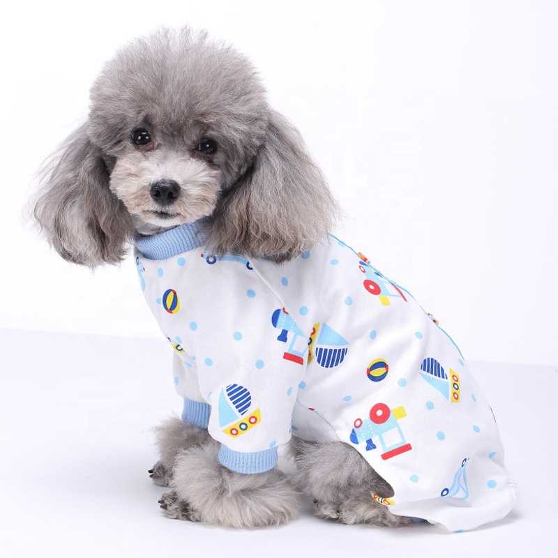 Crossborder Pet Clothing Manufacturers Dog Clothes Cotton Fourlegged Pajamas Knitted Pet Clothes Home Clothes