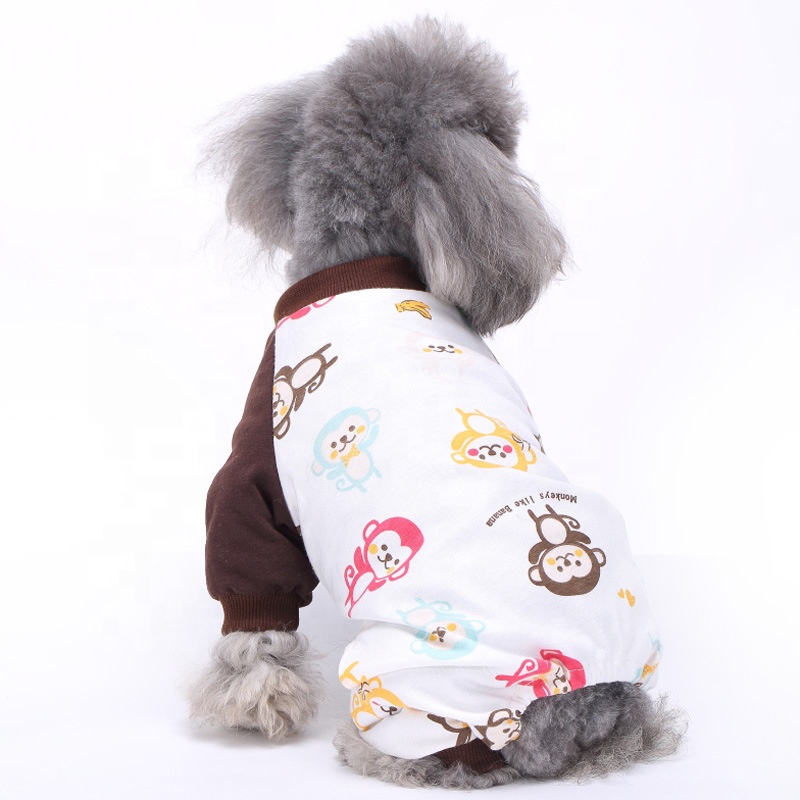 Crossborder Pet Clothing Manufacturers Dog Clothes Cotton Fourlegged Pajamas Knitted Pet Clothes Home Clothes