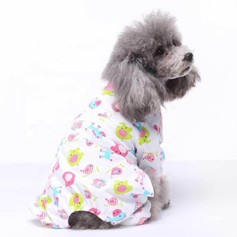 Crossborder Pet Clothing Manufacturers Dog Clothes Cotton Fourlegged Pajamas Knitted Pet Clothes Home Clothes