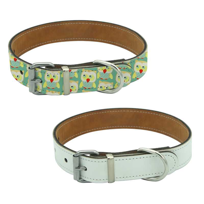 Custom Adjustable Pet Collar Heat Transfer Sublimation Logo Printed Dog Collar