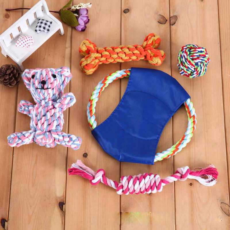 Custom Animal Durable Cotton Rope Pet Toys Dog Chew Toys