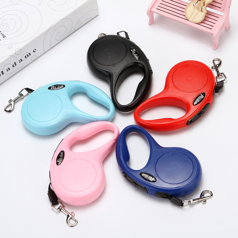 Custom Automatic Retractable Pet Leash Light Up Pet Collar Leash Belt Pet Show Leash