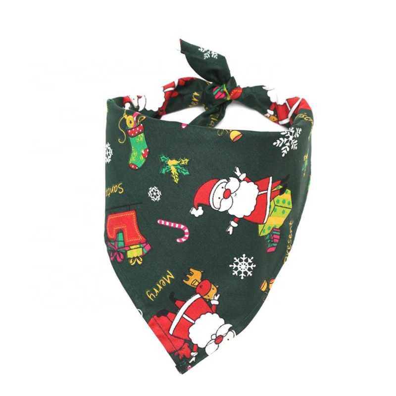 Custom Christmas Dog Bandana Reversible Triangle Bibs Scarf Accessories Dogs Cats Pets