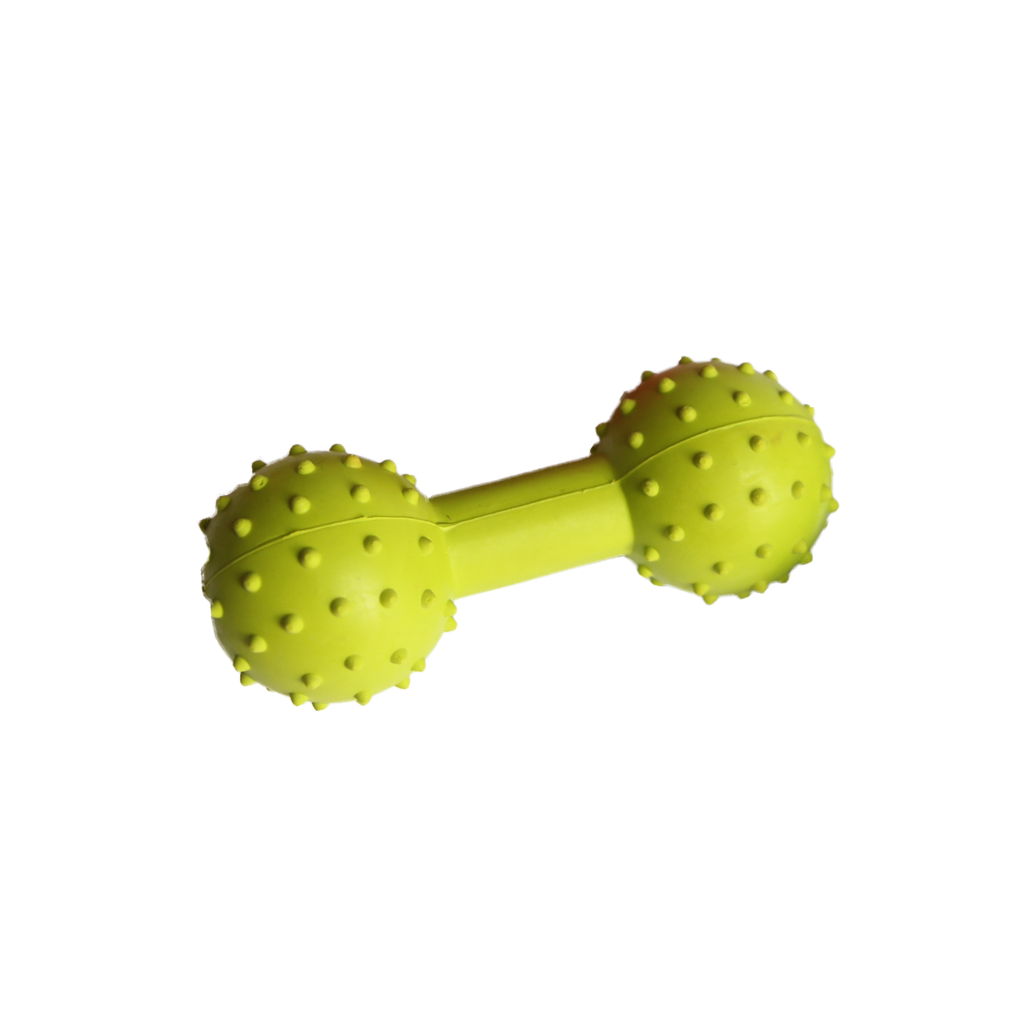Custom Dumbbell Dog Chew Toy Spiky Dumbbell Pet Toys Made Of Natural Rubber Products Chewing Toys Manufacturing Service