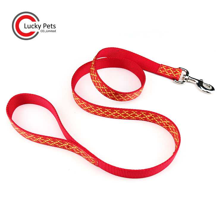 Custom Durable Nylon Material Ribbon Print Logo Dog Leash