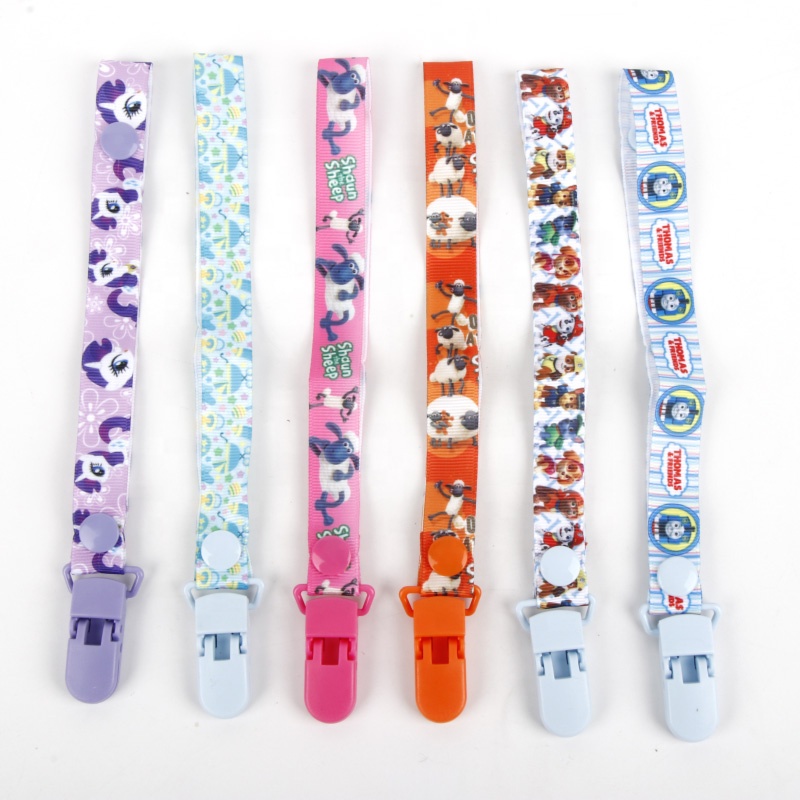 Custom Funny Colourful Baby Pacifier Clips Holder Pacifiers