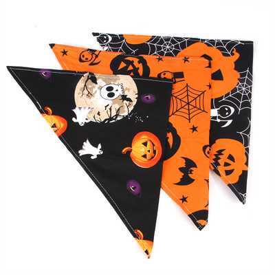 Custom Halloween Dog Bandana Dog Collars With Bandana Dog Bandana Cotton