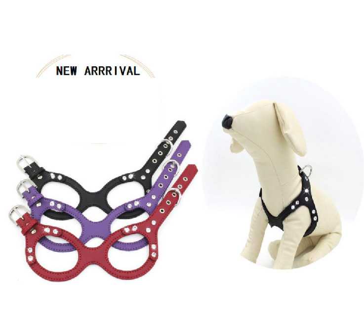 Custom Logo Adjustable Nylon Rope Dog Collar Leash Harness Set