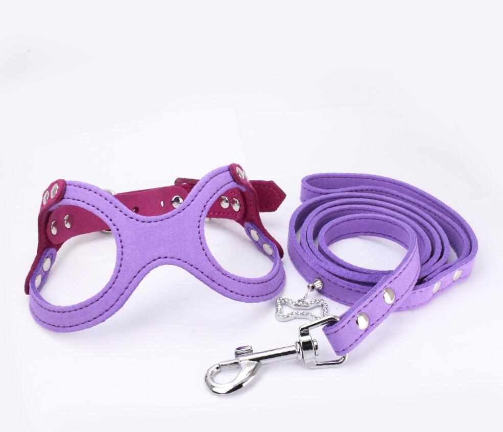 Custom Logo Adjustable Nylon Rope Dog Collar Leash Harness Set