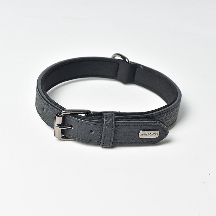 Custom Logo Personalized Pet Collar PU Pet Collar Leather Durable Dog Collar Dog Leash Dog Training Traffic Leading Harnesses