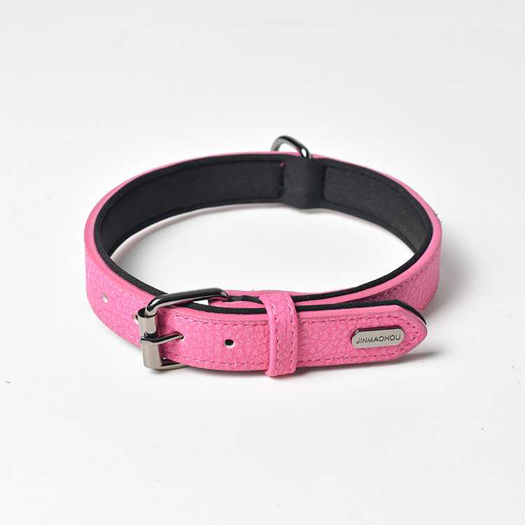 Custom Logo Personalized Pet Collar PU Pet Collar Leather Durable Dog Collar Dog Leash Dog Training Traffic Leading Harnesses