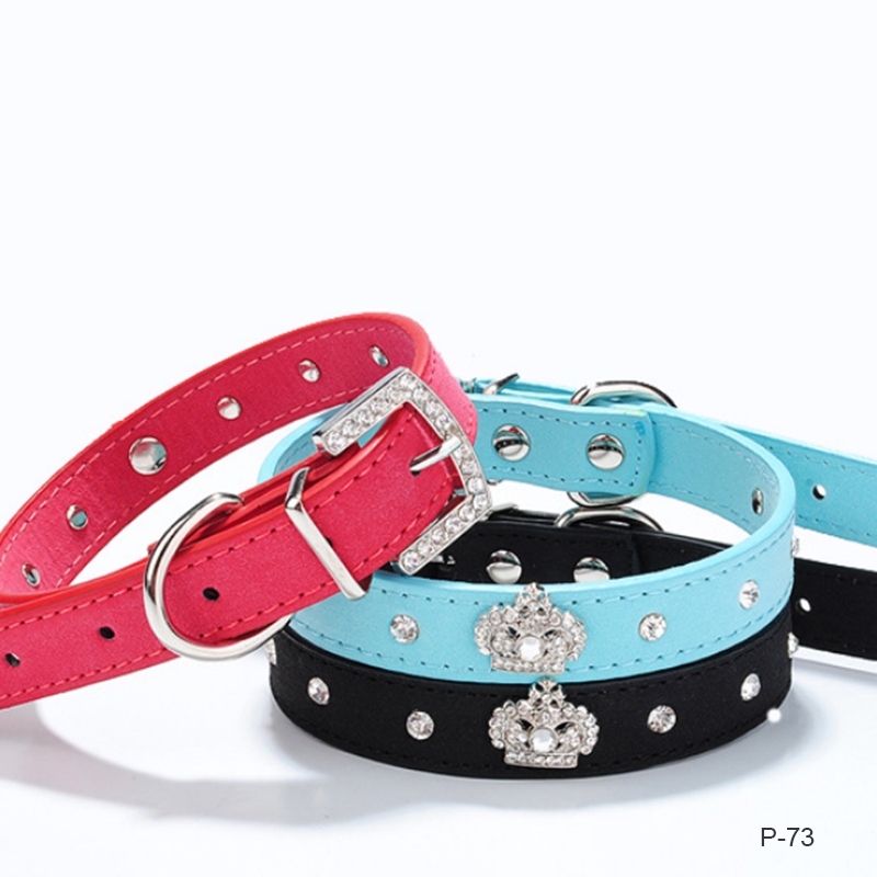 Custom Logo Personalized Pet Collar Supplies PU Leather Waterproof Dog Collar Leash