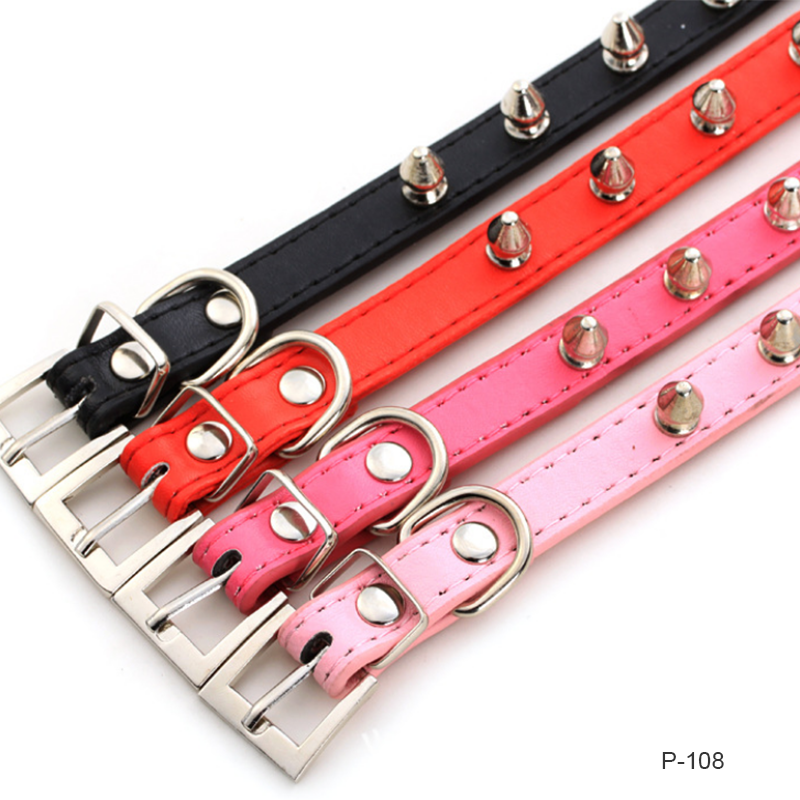 Custom Logo Personalized Pet Collar Supplies PU Leather Waterproof Dog Collar Leash