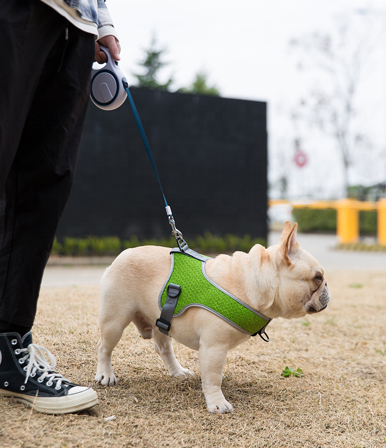 Custom Logo Pet Accessories Manufacture Supplier Dog Soft Padded Mesh Adjustable No Pull Durable Reflective Dog Harness