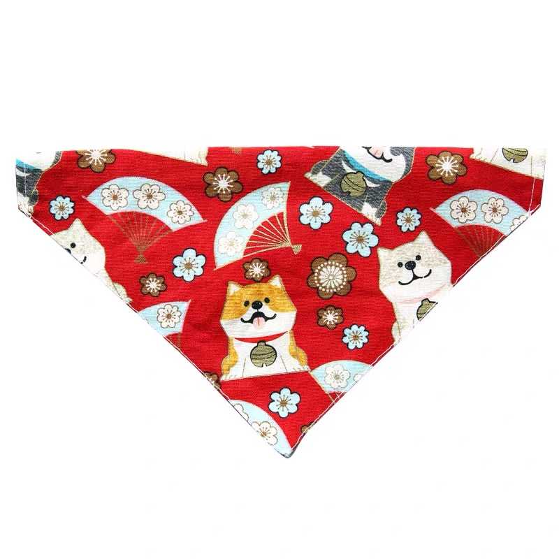 Custom Print Logo Cat Dog Bandanas Accessories Pet Triangular Bandanas