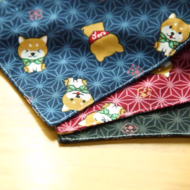 Custom Print Logo Cat Dog Bandanas Accessories Pet Triangular Bandanas