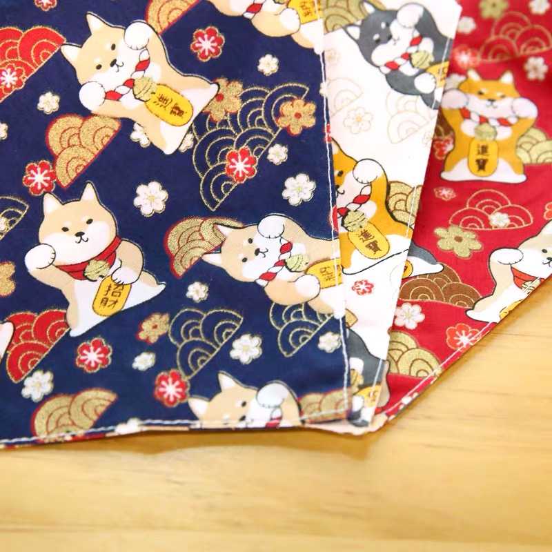 Custom Print Logo Cat Dog Bandanas Accessories Pet Triangular Bandanas