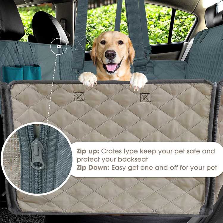 Custom Supply Black Waterproof Durable Pet Car Seat Cover