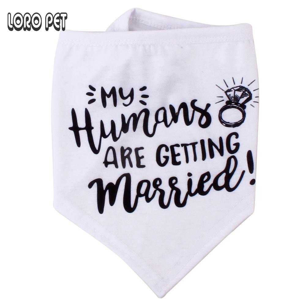 Custom White Triangle Letter Printed Dog Bandana Pet Accessory