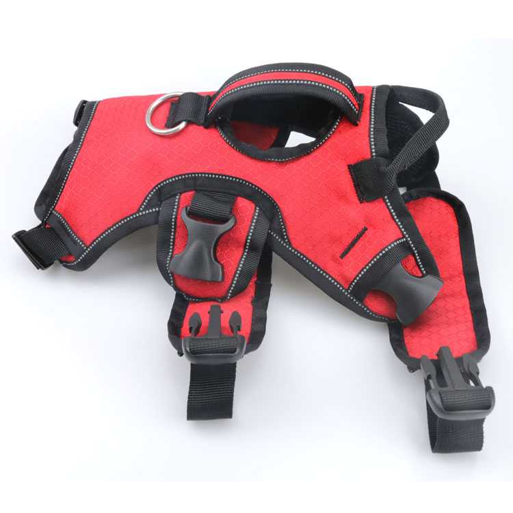 Customizable Colors Adjustable Breathable Dog Pet Harness With Reflective Nylon Dog Harness Vest Dog Training