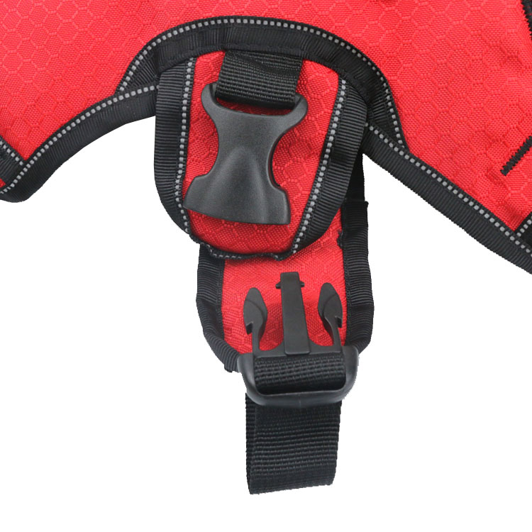Customizable Colors Adjustable Breathable Dog Pet Harness With Reflective Nylon Dog Harness Vest Dog Training