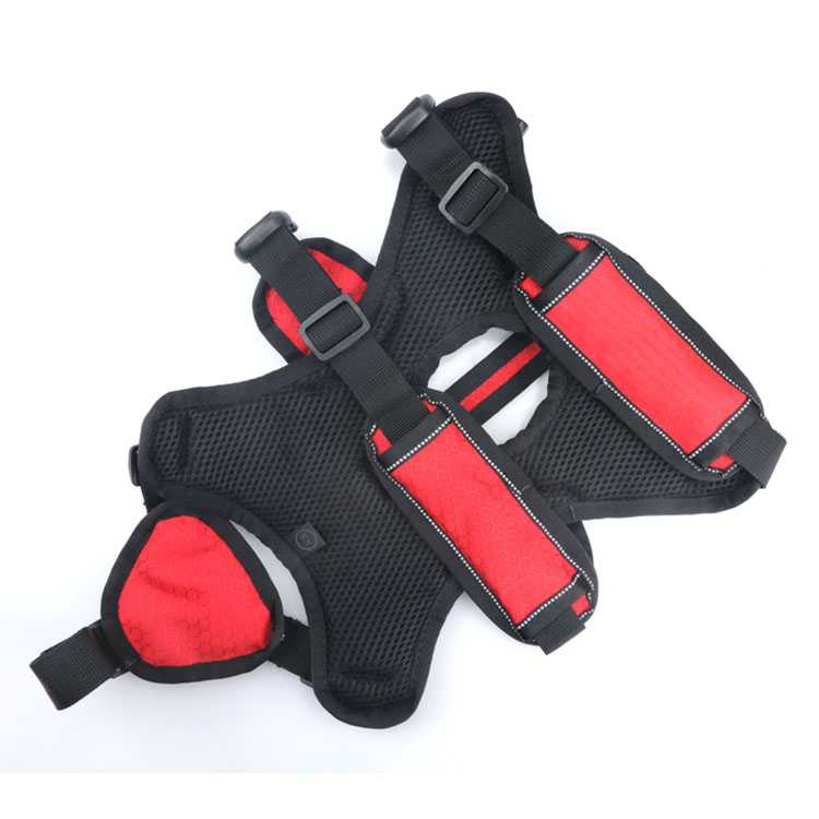 Customizable Colors Adjustable Breathable Dog Pet Harness With Reflective Nylon Dog Harness Vest Dog Training