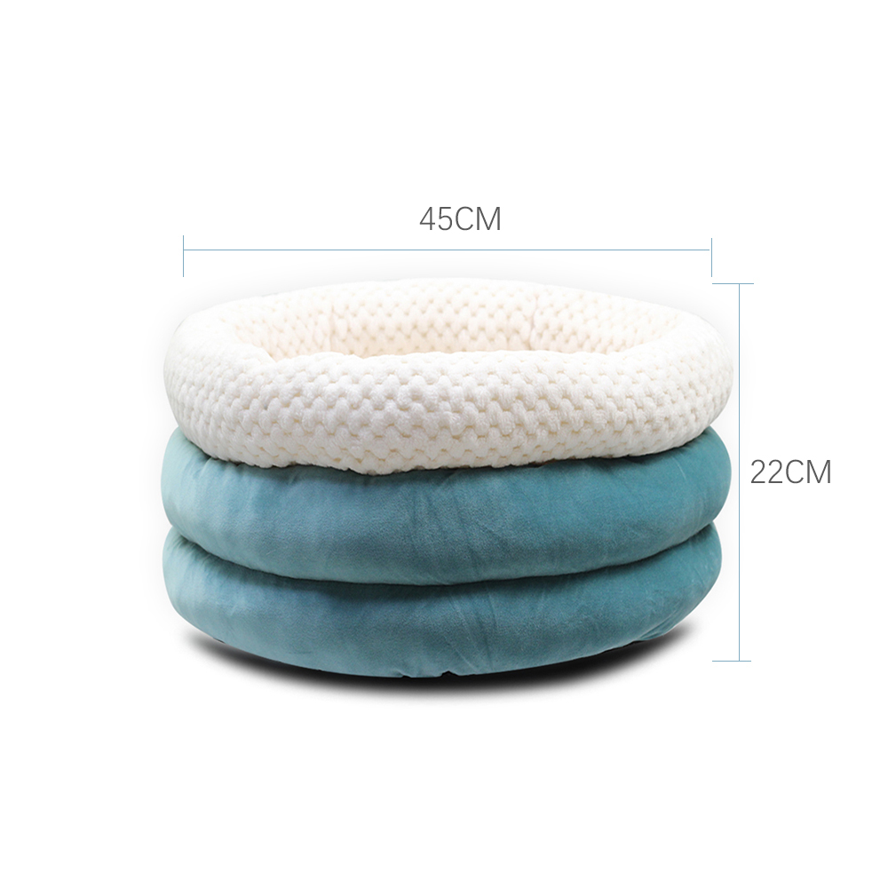 Customization Plush Round Warm Soft Cats Dogs Bed Washable Pets House Deep Sleep Pet Bed