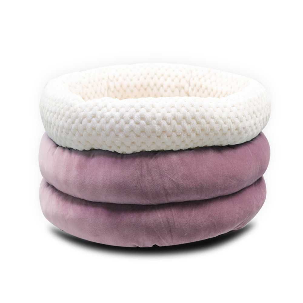 Customization Plush Round Warm Soft Cats Dogs Bed Washable Pets House Deep Sleep Pet Bed