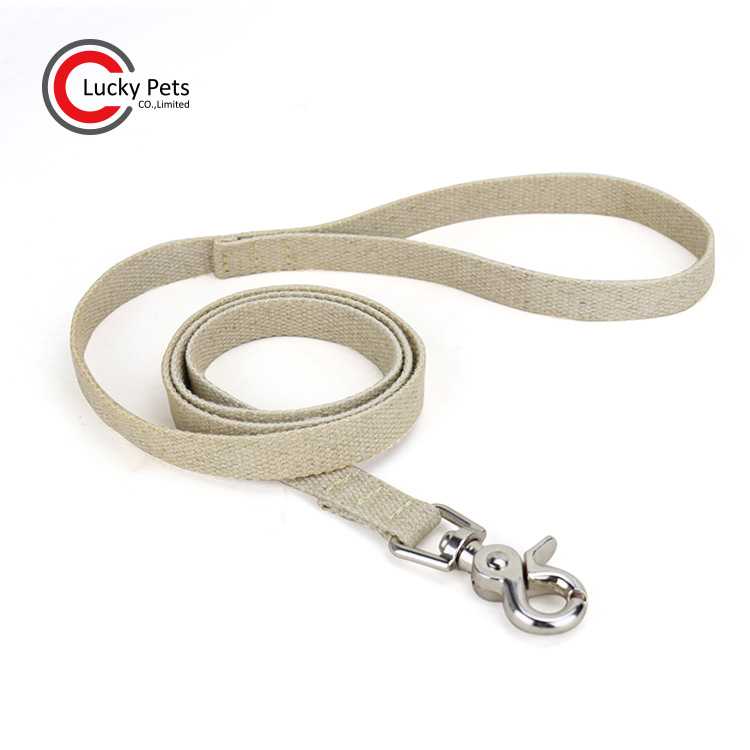 Customize Eco Friendly Natural Hemp Cotton Dog Collar Leash